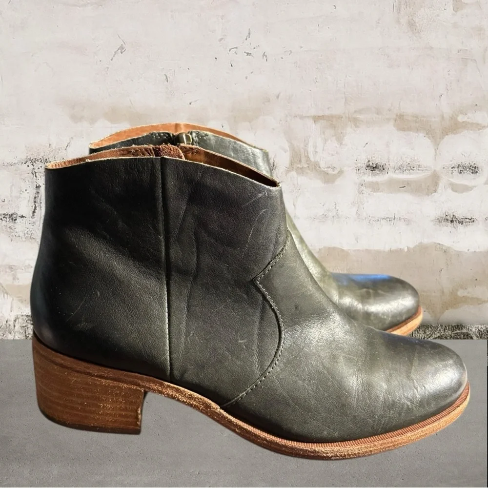 Kork-Ease $189 MSRP Women's Shoes Kork Ease Casper Leather Ankle Boots Size 7.5 - Picture 4 of 9